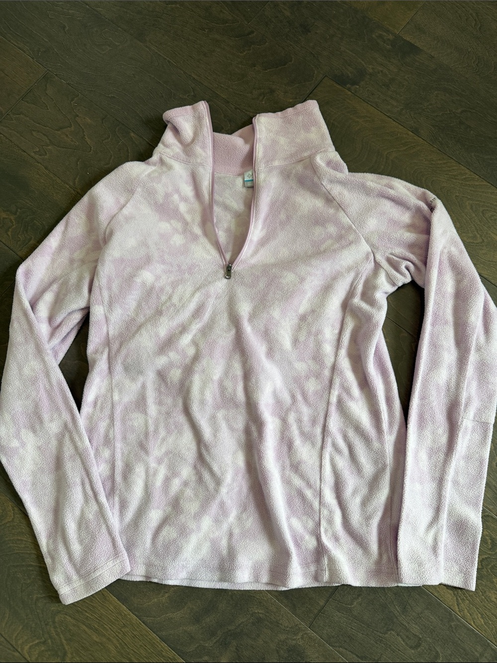 Columbia Light Pink Tie-Dye Half-Zip Pullover
